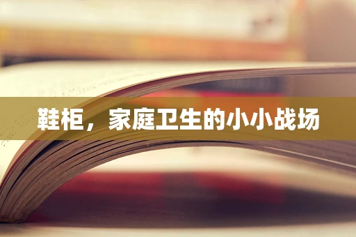 鞋柜，家庭卫生的小小战场
