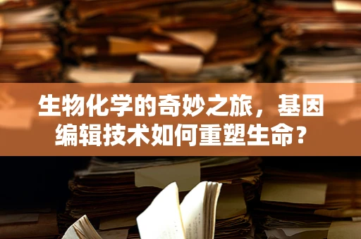 生物化学的奇妙之旅，基因编辑技术如何重塑生命？