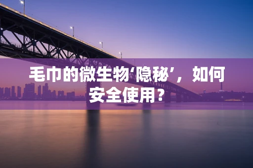 毛巾的微生物‘隐秘’，如何安全使用？