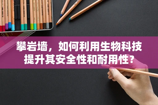 攀岩墙，如何利用生物科技提升其安全性和耐用性？