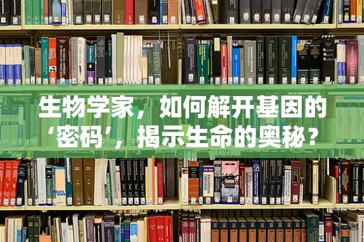 生物学家，如何解开基因的‘密码’，揭示生命的奥秘？