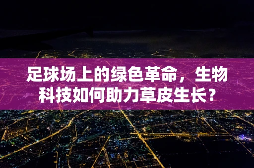 足球场上的绿色革命，生物科技如何助力草皮生长？