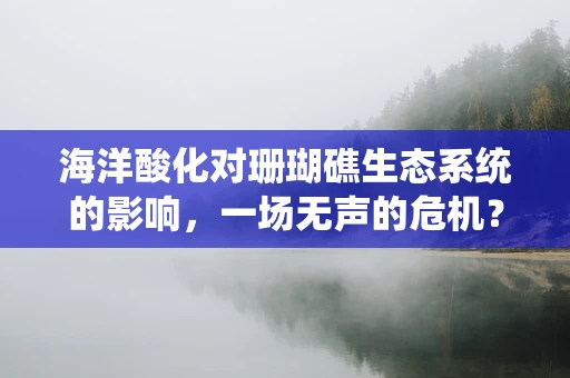 海洋酸化对珊瑚礁生态系统的影响，一场无声的危机？
