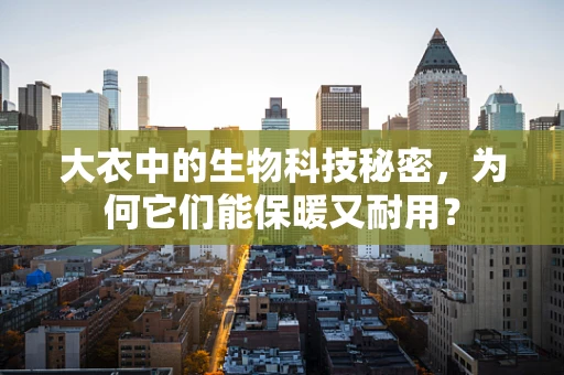 大衣中的生物科技秘密，为何它们能保暖又耐用？