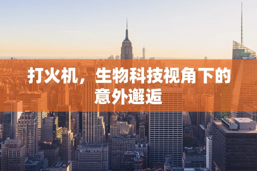打火机，生物科技视角下的意外邂逅