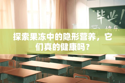 探索果冻中的隐形营养，它们真的健康吗？
