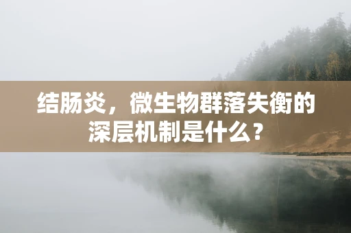结肠炎，微生物群落失衡的深层机制是什么？