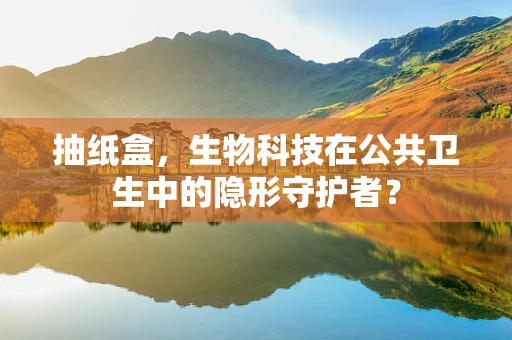 抽纸盒，生物科技在公共卫生中的隐形守护者？