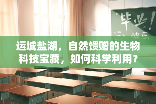 运城盐湖，自然馈赠的生物科技宝藏，如何科学利用？
