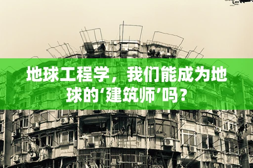 地球工程学，我们能成为地球的‘建筑师’吗？