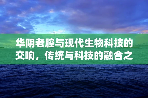 华阴老腔与现代生物科技的交响，传统与科技的融合之问
