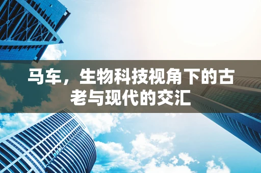 马车，生物科技视角下的古老与现代的交汇