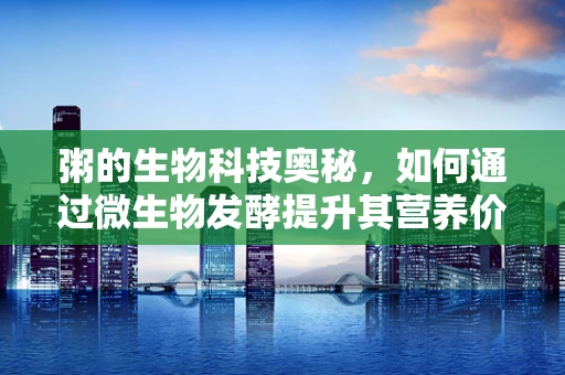 粥的生物科技奥秘，如何通过微生物发酵提升其营养价值？