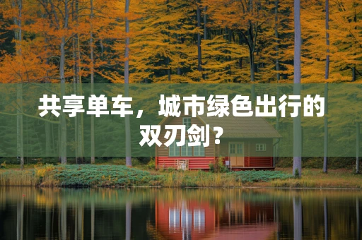 共享单车，城市绿色出行的双刃剑？