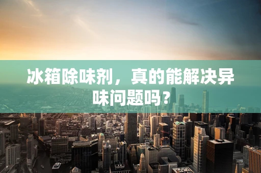 冰箱除味剂，真的能解决异味问题吗？