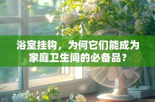 浴室挂钩，为何它们能成为家庭卫生间的必备品？