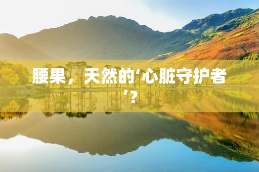 腰果，天然的‘心脏守护者’？