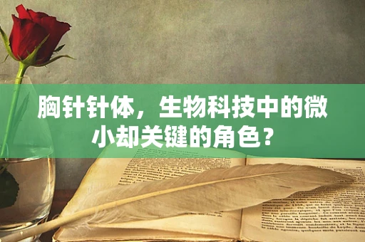 胸针针体，生物科技中的微小却关键的角色？