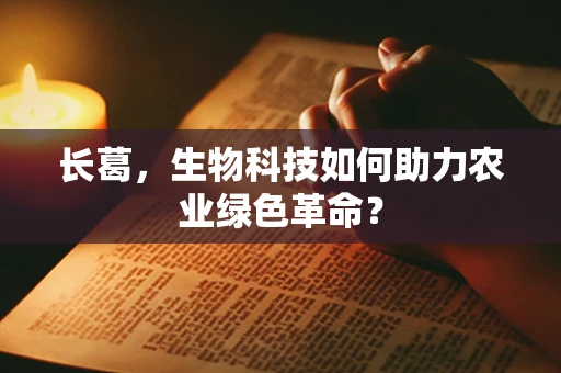 长葛，生物科技如何助力农业绿色革命？