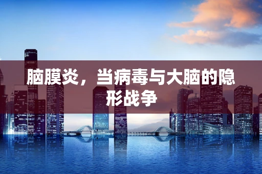 脑膜炎，当病毒与大脑的隐形战争