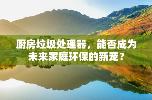 厨房垃圾处理器，能否成为未来家庭环保的新宠？