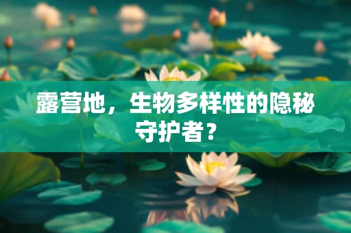 露营地，生物多样性的隐秘守护者？