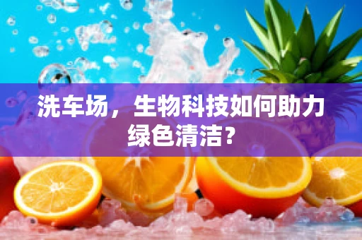洗车场，生物科技如何助力绿色清洁？