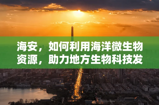 海安，如何利用海洋微生物资源，助力地方生物科技发展？