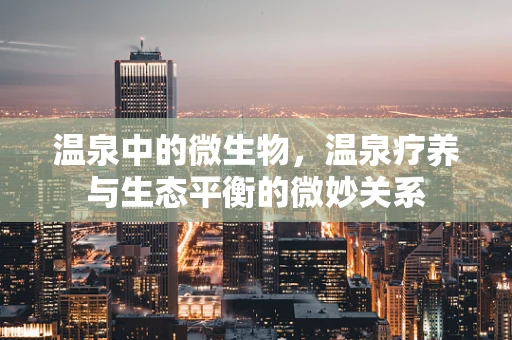 温泉中的微生物，温泉疗养与生态平衡的微妙关系
