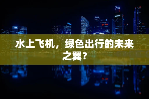 水上飞机，绿色出行的未来之翼？