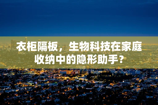 衣柜隔板，生物科技在家庭收纳中的隐形助手？