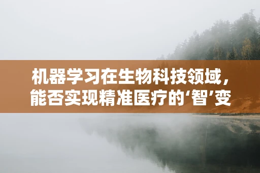 机器学习在生物科技领域，能否实现精准医疗的‘智’变？