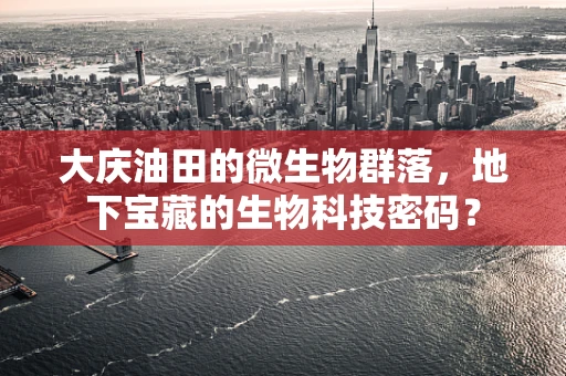 大庆油田的微生物群落，地下宝藏的生物科技密码？