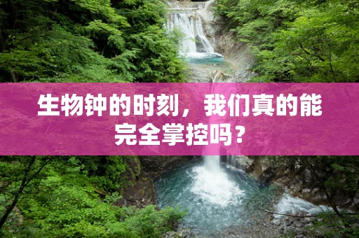 生物钟的时刻，我们真的能完全掌控吗？