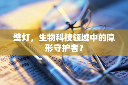 壁灯，生物科技领域中的隐形守护者？