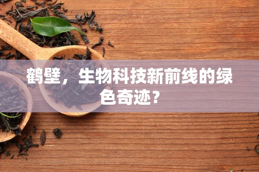 鹤壁，生物科技新前线的绿色奇迹？