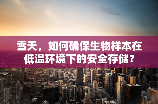 雪天，如何确保生物样本在低温环境下的安全存储？