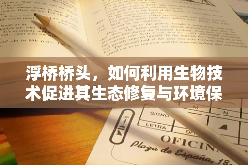 浮桥桥头，如何利用生物技术促进其生态修复与环境保护？