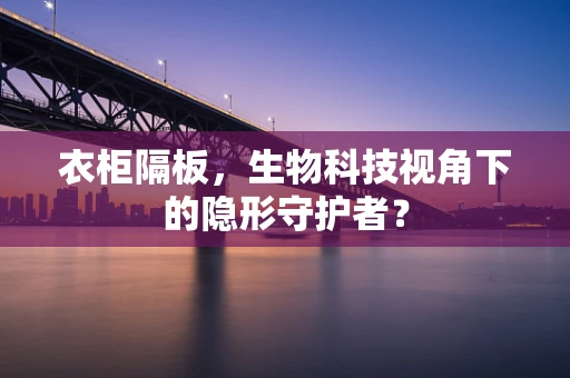 衣柜隔板，生物科技视角下的隐形守护者？