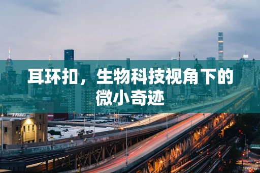 耳环扣，生物科技视角下的微小奇迹