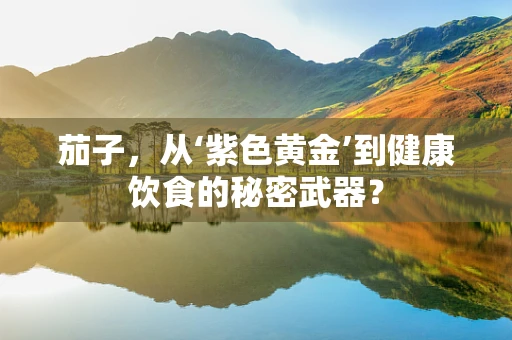 茄子，从‘紫色黄金’到健康饮食的秘密武器？
