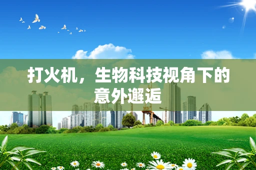 打火机，生物科技视角下的意外邂逅