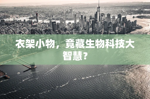 衣架小物，竟藏生物科技大智慧？