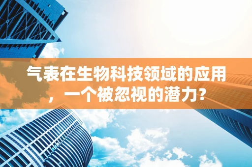 气表在生物科技领域的应用，一个被忽视的潜力？