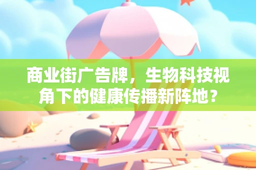 商业街广告牌，生物科技视角下的健康传播新阵地？