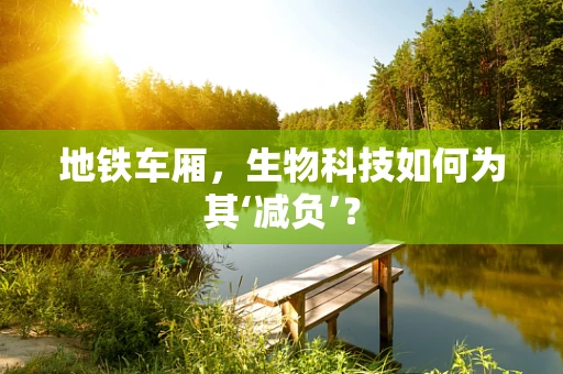 地铁车厢，生物科技如何为其‘减负’？