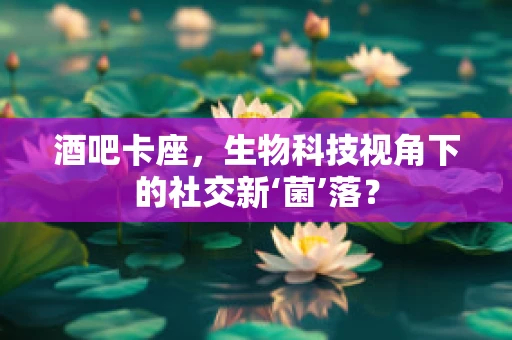 酒吧卡座，生物科技视角下的社交新‘菌’落？