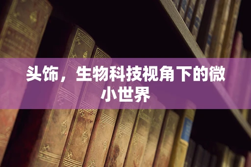 头饰，生物科技视角下的微小世界