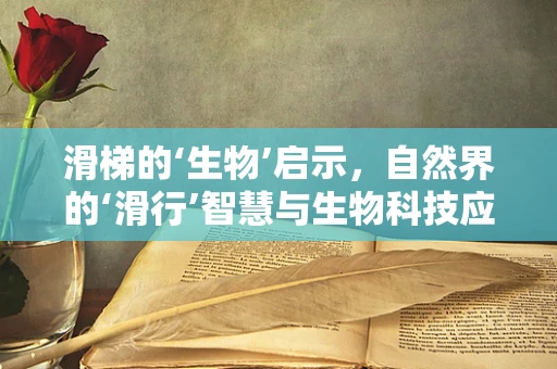 滑梯的‘生物’启示，自然界的‘滑行’智慧与生物科技应用