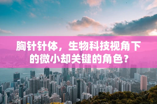 胸针针体，生物科技视角下的微小却关键的角色？